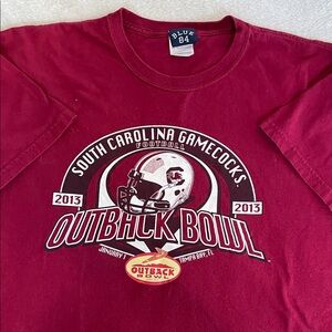 Blue 84 Maroon South Carolina Gamecocks Outback Bowl Tee